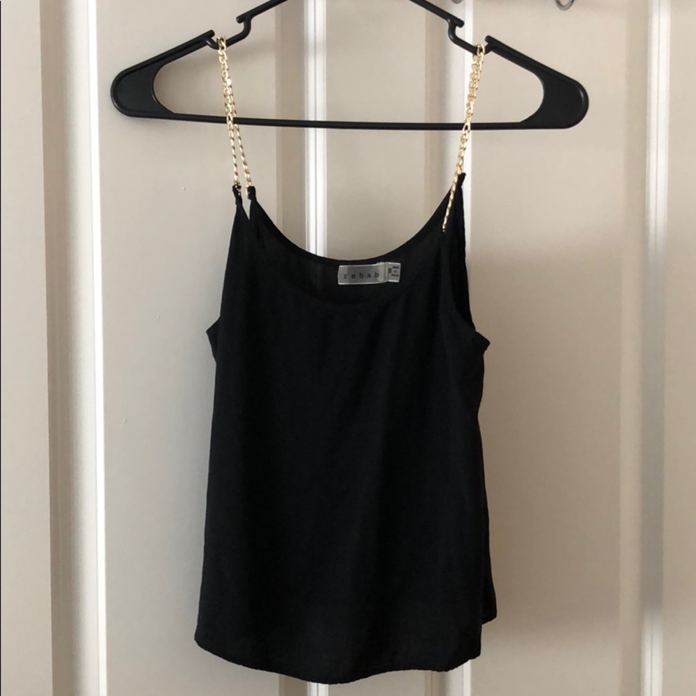 Black Rehab tank top